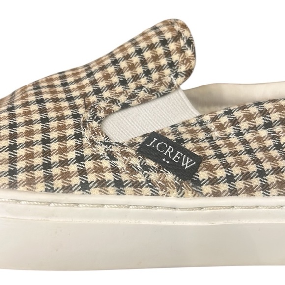 J. Crew Plaid Road Trip Slip-on Plaid Casual Sneakers Women’s Size 7 - Picture 3 of 13